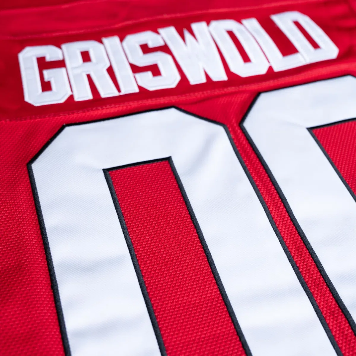 Youth Clark Griswold #00 X-Mas Christmas Vacation Movie Eishockey-Trikot, Rot