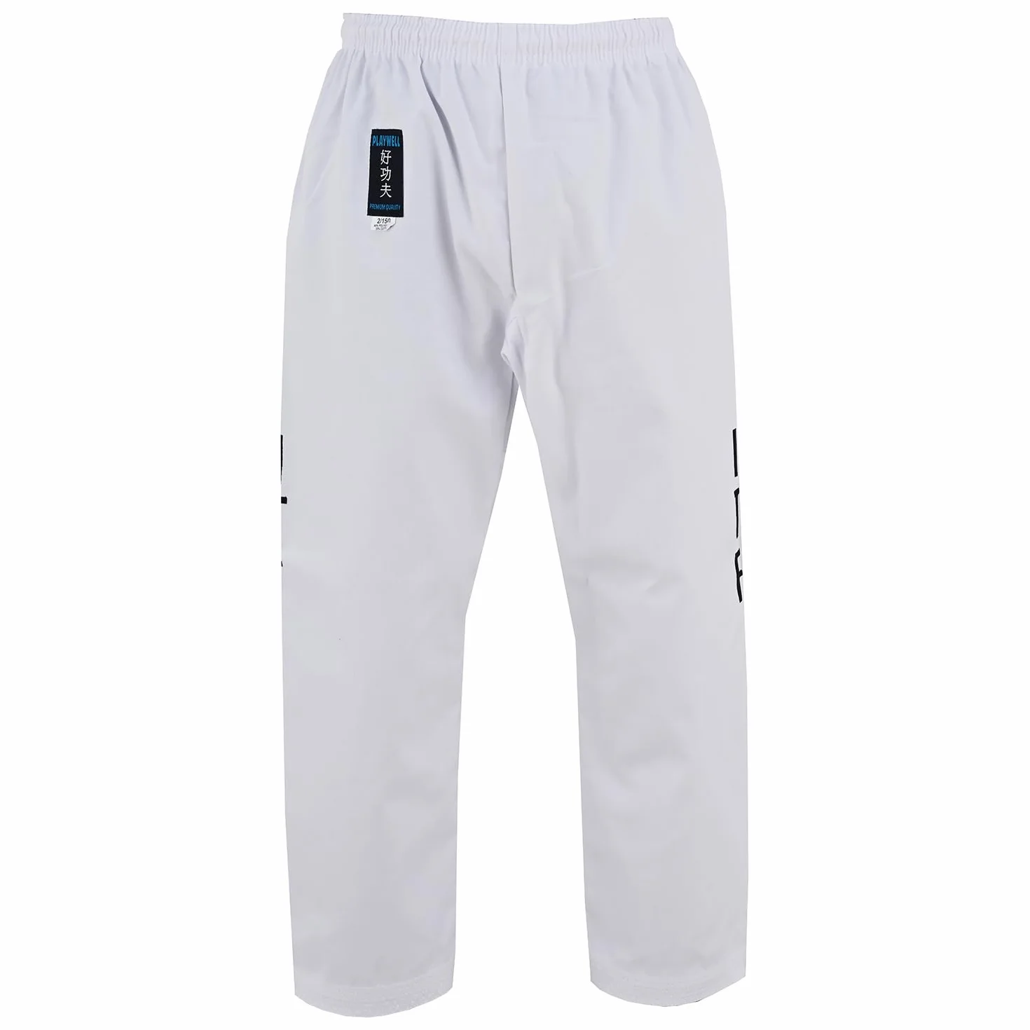 Playwell Martial Arts Itf Taekwondo Student Anzug (Uniform) - Weiß, 3/160cm