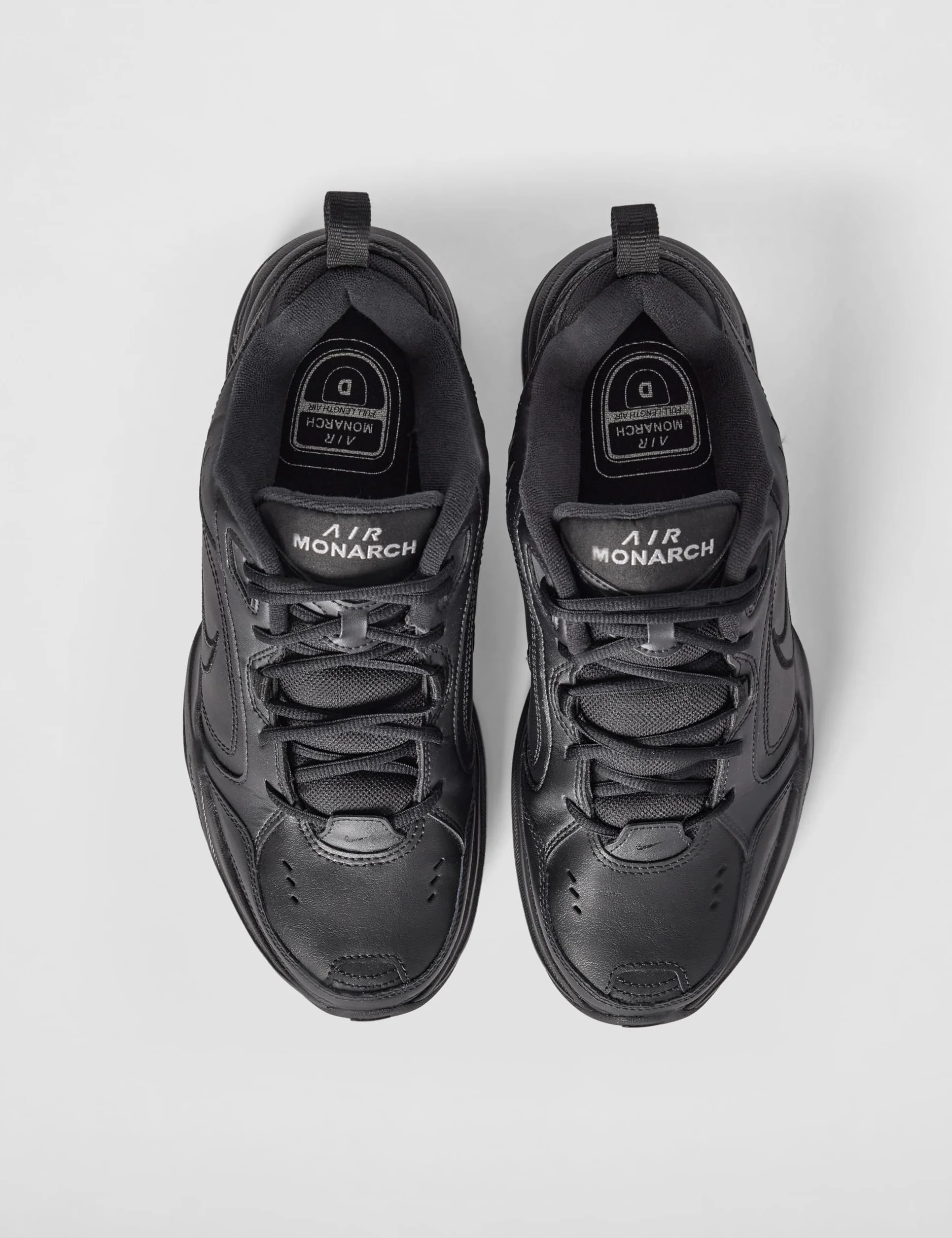 Nike Air Monarch IV Laufschuhe für Herren, Schwarz - schwarz (Black/Black 001) - Größe: 45 EU