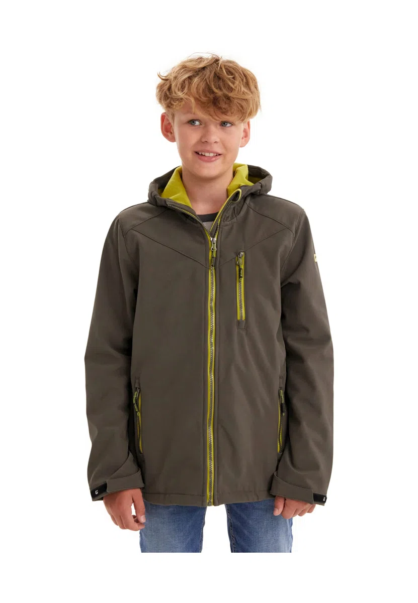 Killtec Jungen Soft Shell Jacke Softshell Jacke mit Kapuze Boys Softshelljacke wasserabweisend