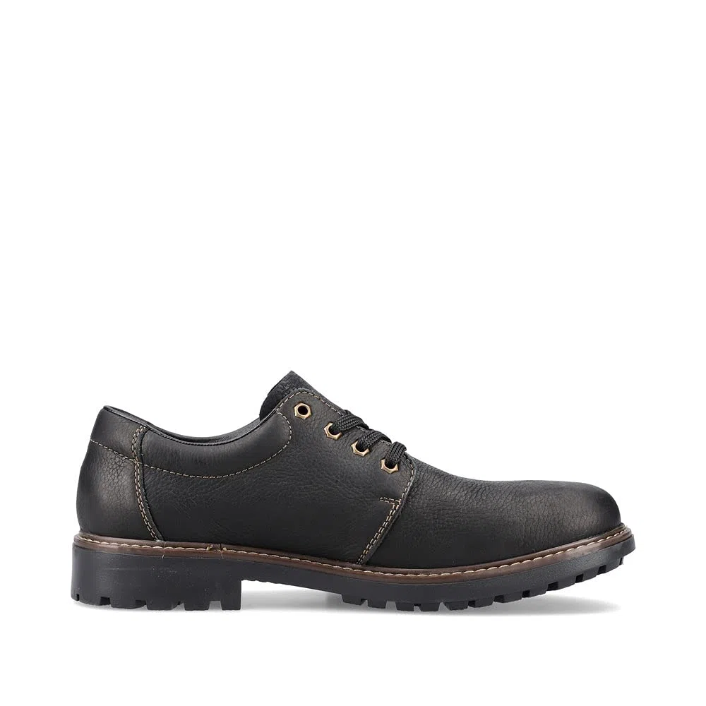 Rieker Herren Bequemschuhe B4610, Männer Schnürschuhe, wasserabweisend, riekerTEX
