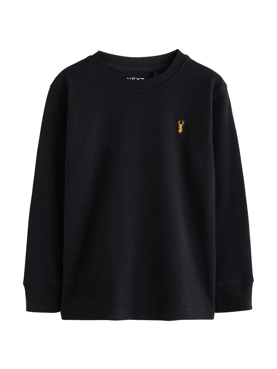 NEXT Jungen Gemütliche Langarmshirts im 8er-Pack mit Hirschlogo