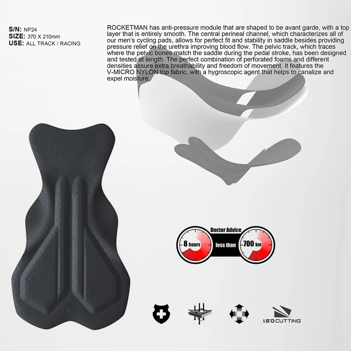 NUCKILY Herren Wettkampf-Fahrrad-Trägerhose, 4D-gepolsterte Fahrrad-Trägerhose mit Taschen, Pro Race Bike Shorts