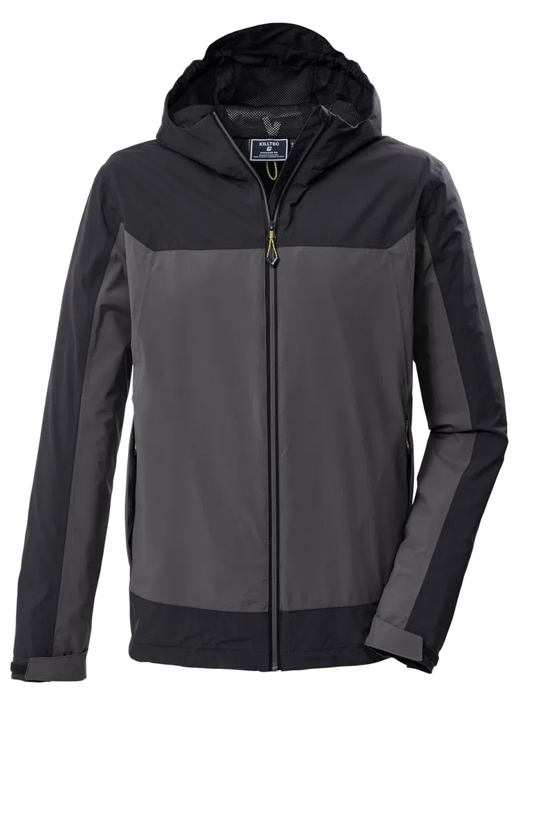 killtec Herren Funktionsjacke/Outdoorjacke mit Kapuze KOS 40 MN JCKT, anthrazit, L, 43999-000