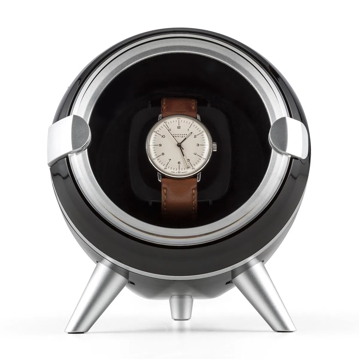Klarstein Uhrenbeweger, Automatik-Uhrenbeweger für Herren & Damen, Uhrenbeweger für Automatikuhren, Watch Winder mit Holz-Look, 4 TPD & 3 Rotationen, Leiser Uhren-Beweger, Uhrenbeweger für 1 Uhr