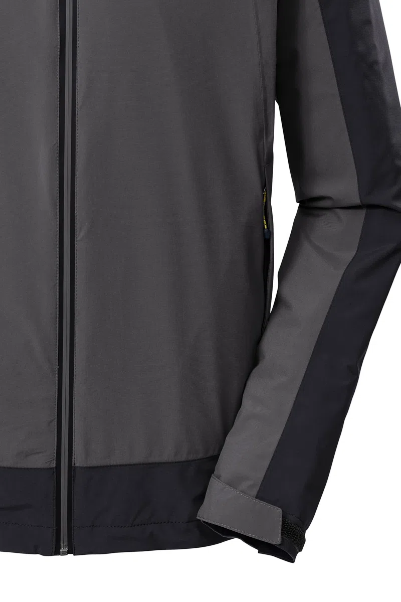 killtec Herren Funktionsjacke/Outdoorjacke mit Kapuze KOS 40 MN JCKT, anthrazit, L, 43999-000