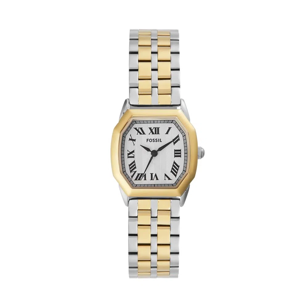 FOSSIL Harlow Uhr für Damen, Quarz-Dreizeigerwerk mit Edelstahl- oder Lederarmband