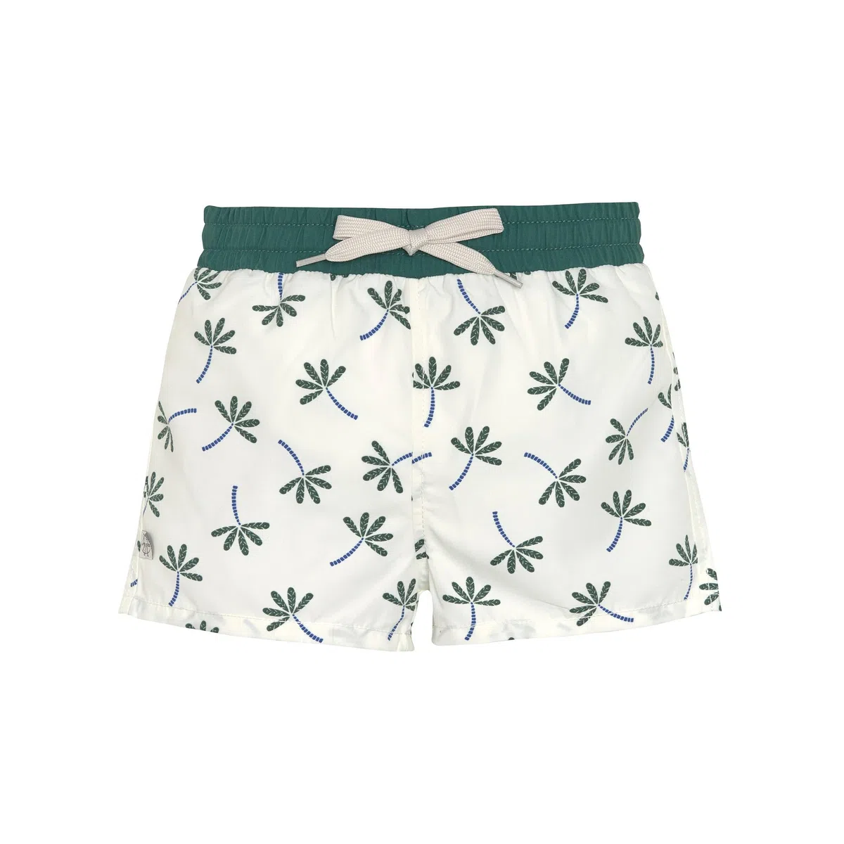 LÄSSIG Baby Kinder Badehose kurz mit UV-Schutz und integrierter Schwimmwindel/Boardie Shorts Palms Nature, 25-36 Monate, Größe: 98