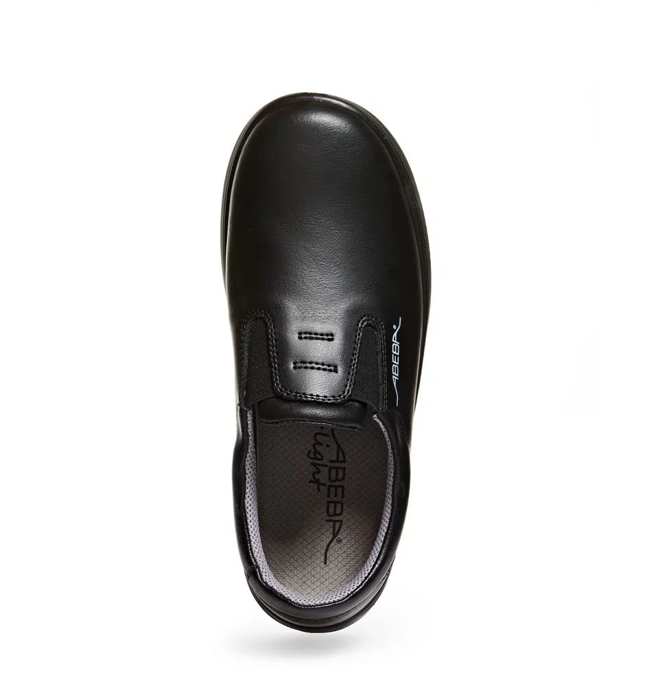 Abeba Halbschuh 711137 - X-Light Glattleder schwarz, 46 EU