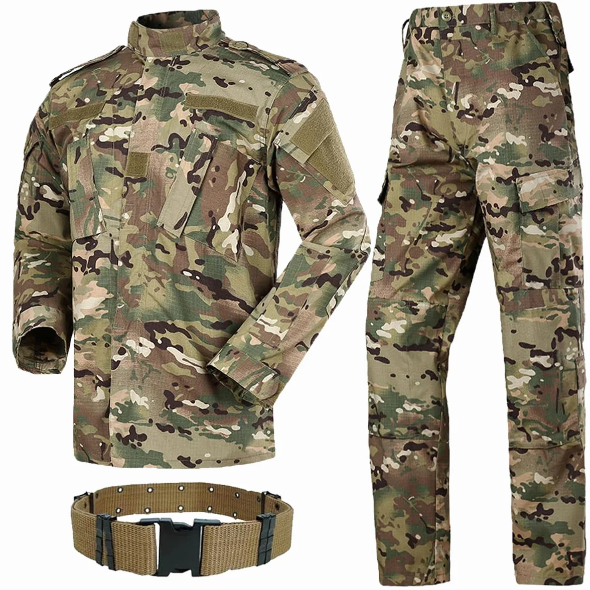Taktische BDU-Kampfuniform Jacke Hose Anzug Armee Militär Airsoft Paintball Jagd Schießen Wüste Digital AOR1