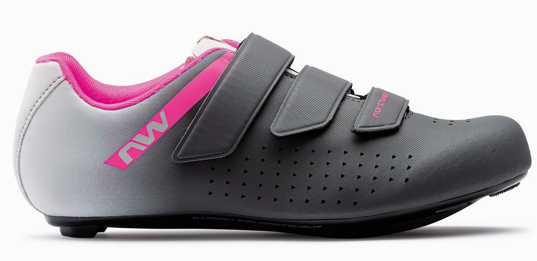 Northwave Core 2 Damen - Rennrad Fahrradschuhe mit NRG Air Carbon Sohle, SPD kompatibel, atmungsaktiver Unibody Konstruktion