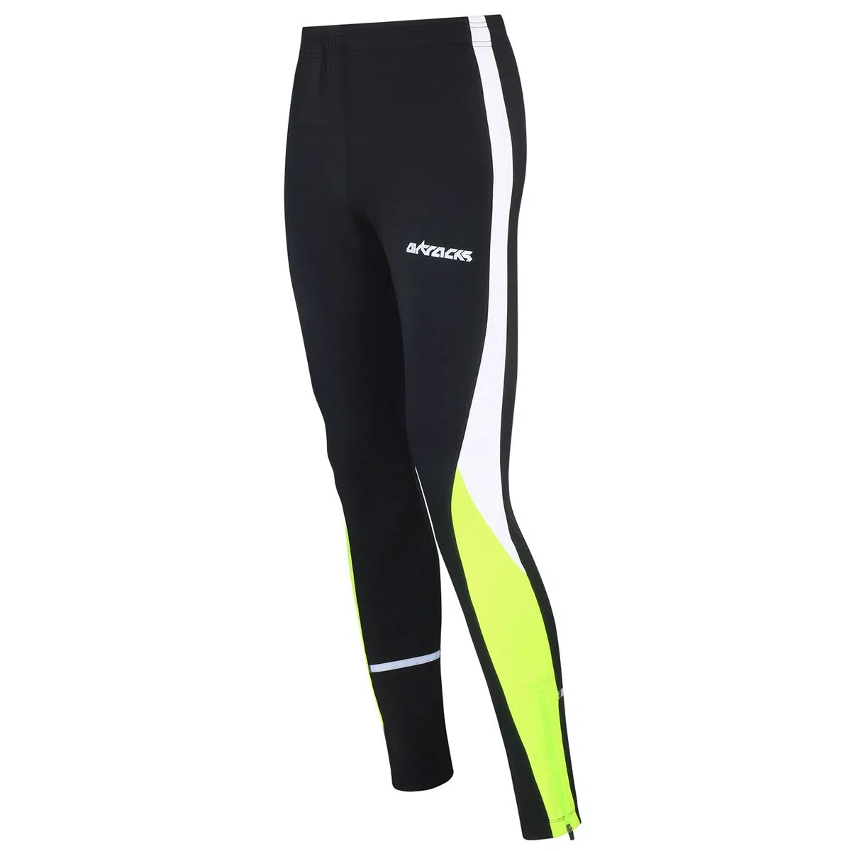 Airtracks Herren Winter Funtions Laufset - Funktions Thermo Laufhose Lang + Thermo Laufshirt Langarm - Warm - Atmungsaktiv - Reflektoren