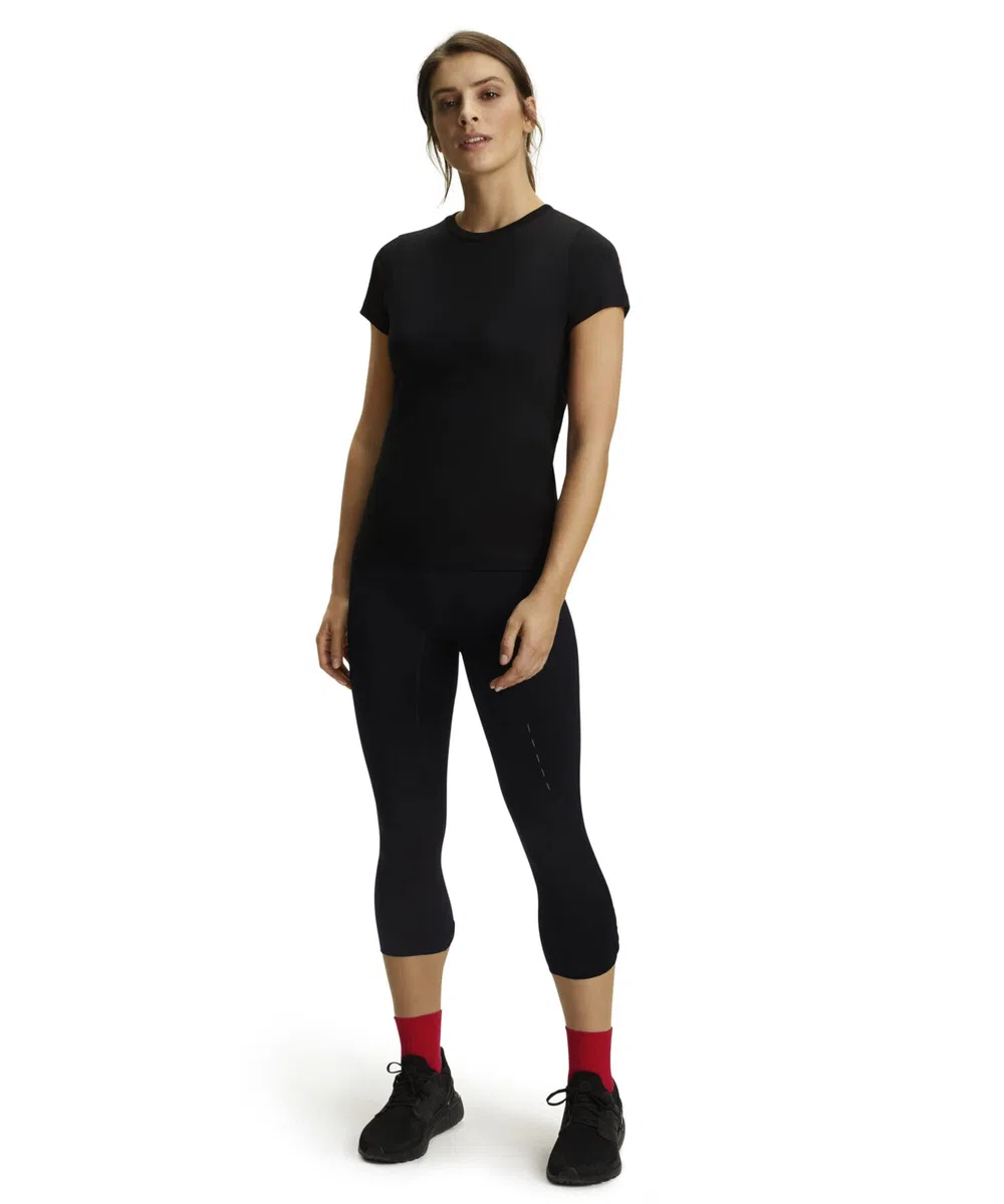 FALKE Damen Kompressionshose Compression 3/4 W Ti Funktionsmaterial mit Kompression