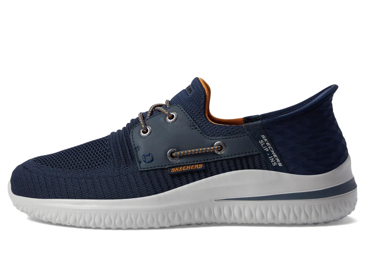 Skechers Herren Delson 3.0 Roth Slip-InTurnschuhe