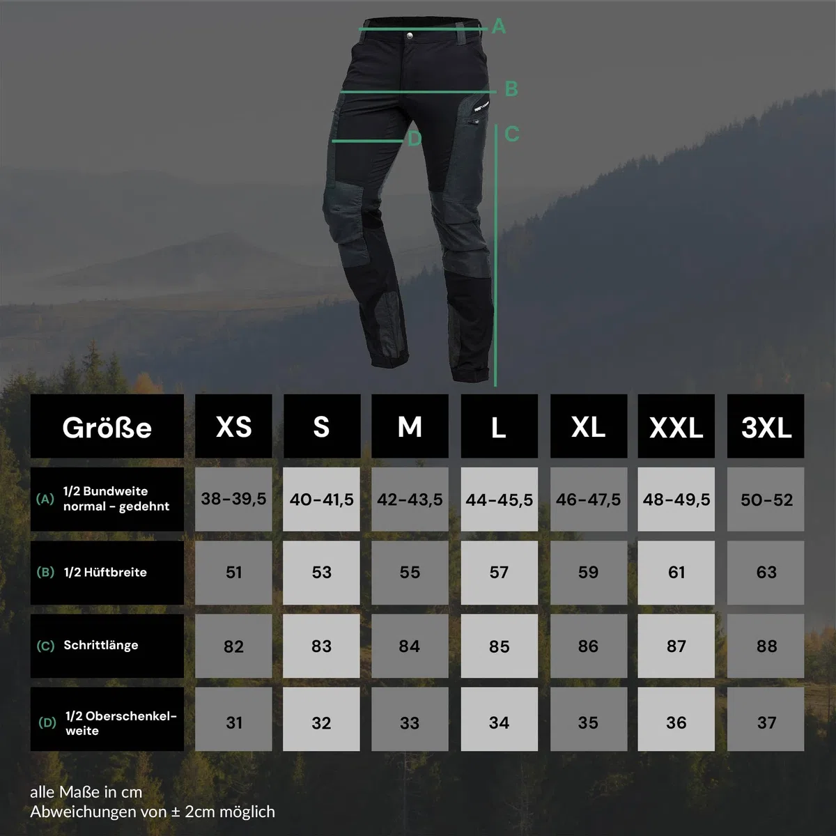 PUMA Workwear Pro-One Wanderhose Herren - Robuste Outdoor Hosen für Herren - Mit verstärktem Nylon für Langlebigkeit - Trekkinghose mit 4-Wege-Stretch - Verstellbarer Knopfleiste