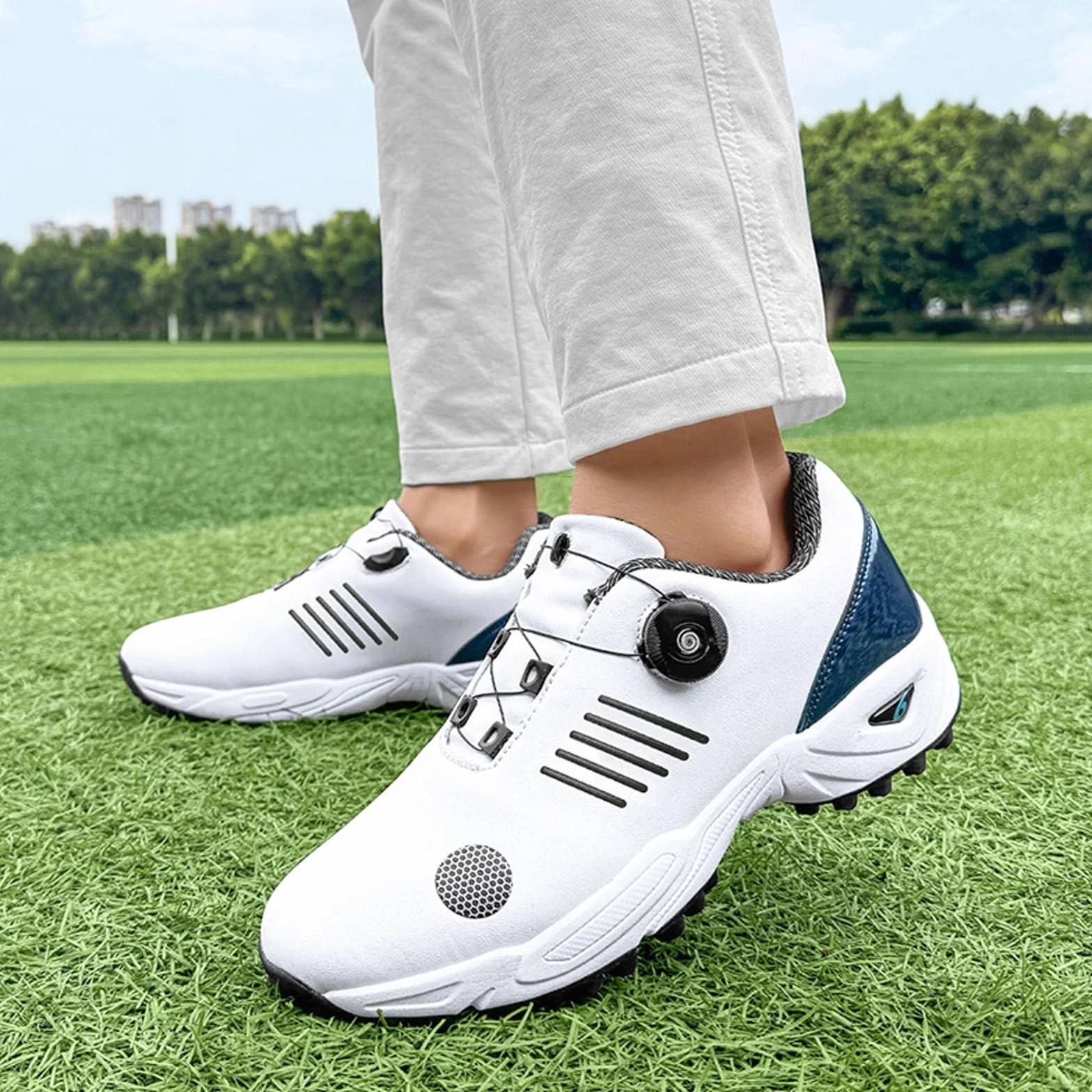 BLBK Herren Golfschuhe mit Lace System