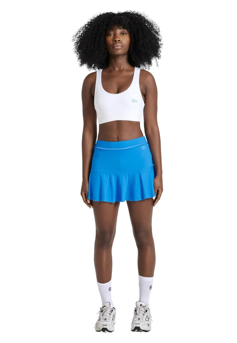 Sportkind Mädchen & Damen glockiger Tennis, Hockey, Sport Skort, Rock mit Innenhose, atmungsaktiv, UV-Schutz