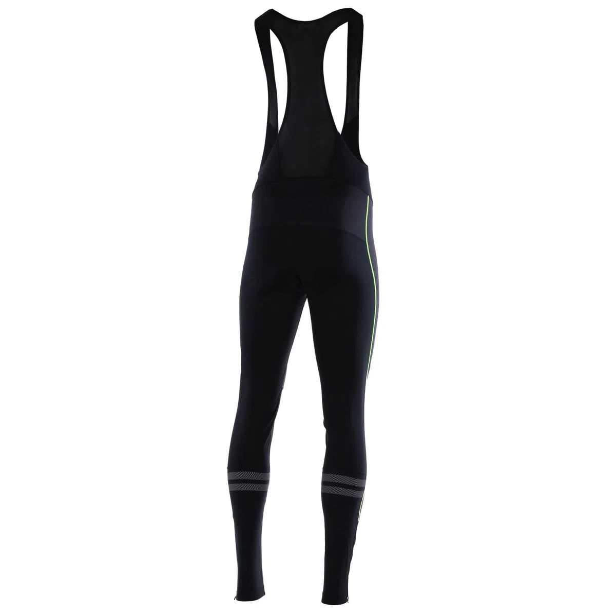 Airtracks Herren Winter Thermo Fahrradhose Lang mit Trägern Pro Line II Trägerhose BIB Radhose Träger Radlerhose gepolstert- Atmungsaktiv - Reflektoren