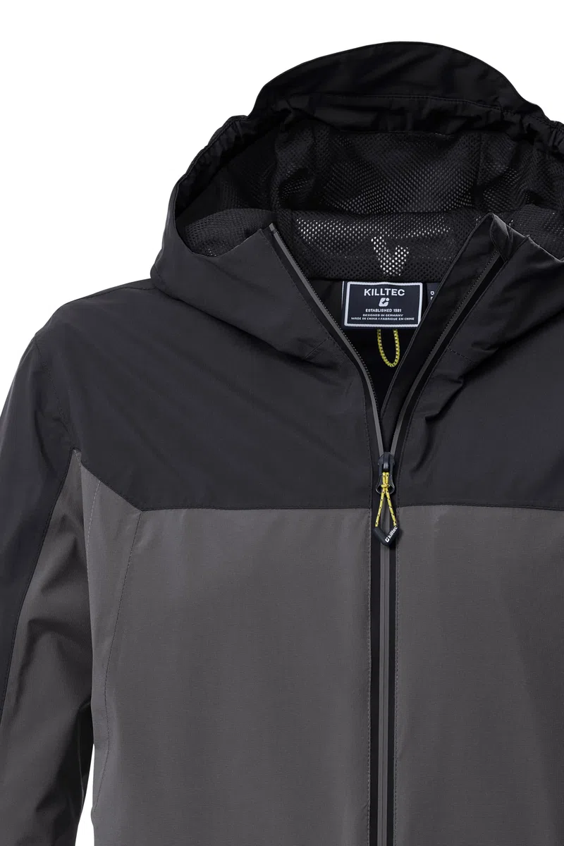 killtec Herren Funktionsjacke/Outdoorjacke mit Kapuze KOS 40 MN JCKT, anthrazit, L, 43999-000