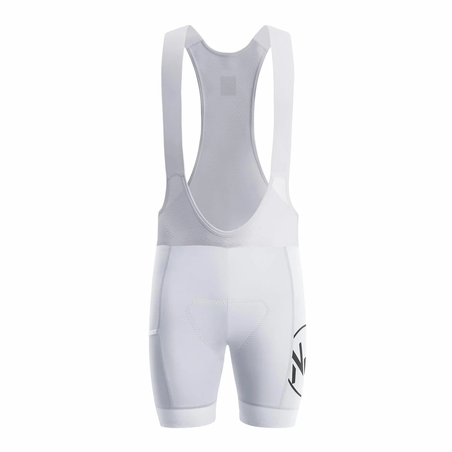 NUCKILY Herren Wettkampf-Fahrrad-Trägerhose, 4D-gepolsterte Fahrrad-Trägerhose mit Taschen, Pro Race Bike Shorts