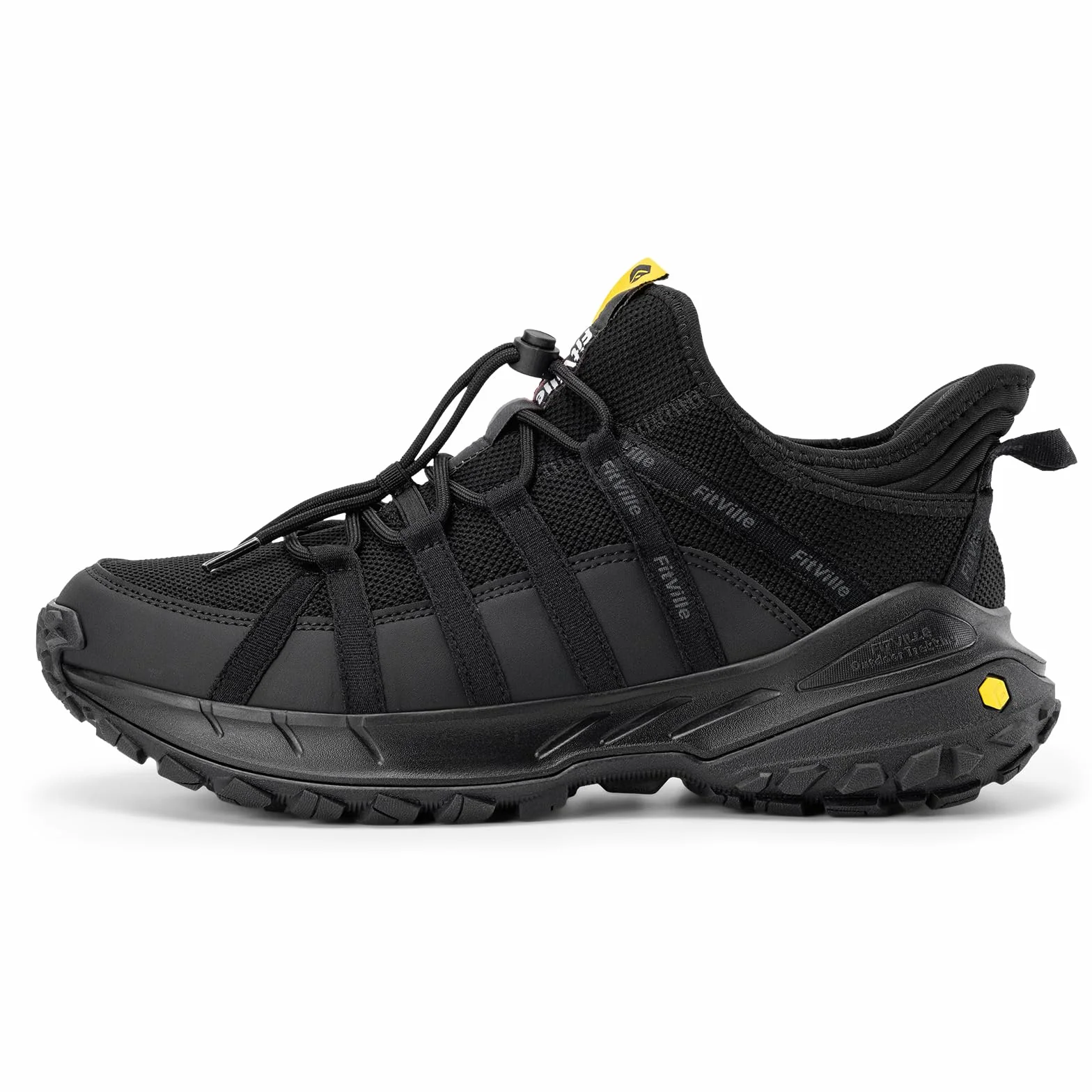 FitVille Wanderschuhe Herren Extra Breit Trekkingschuhe rutschfeste Slip On Outdoor Schuhe Atmungsaktiv Bergschuhe Leicht Walkingschuhe Weit Herren Sneaker