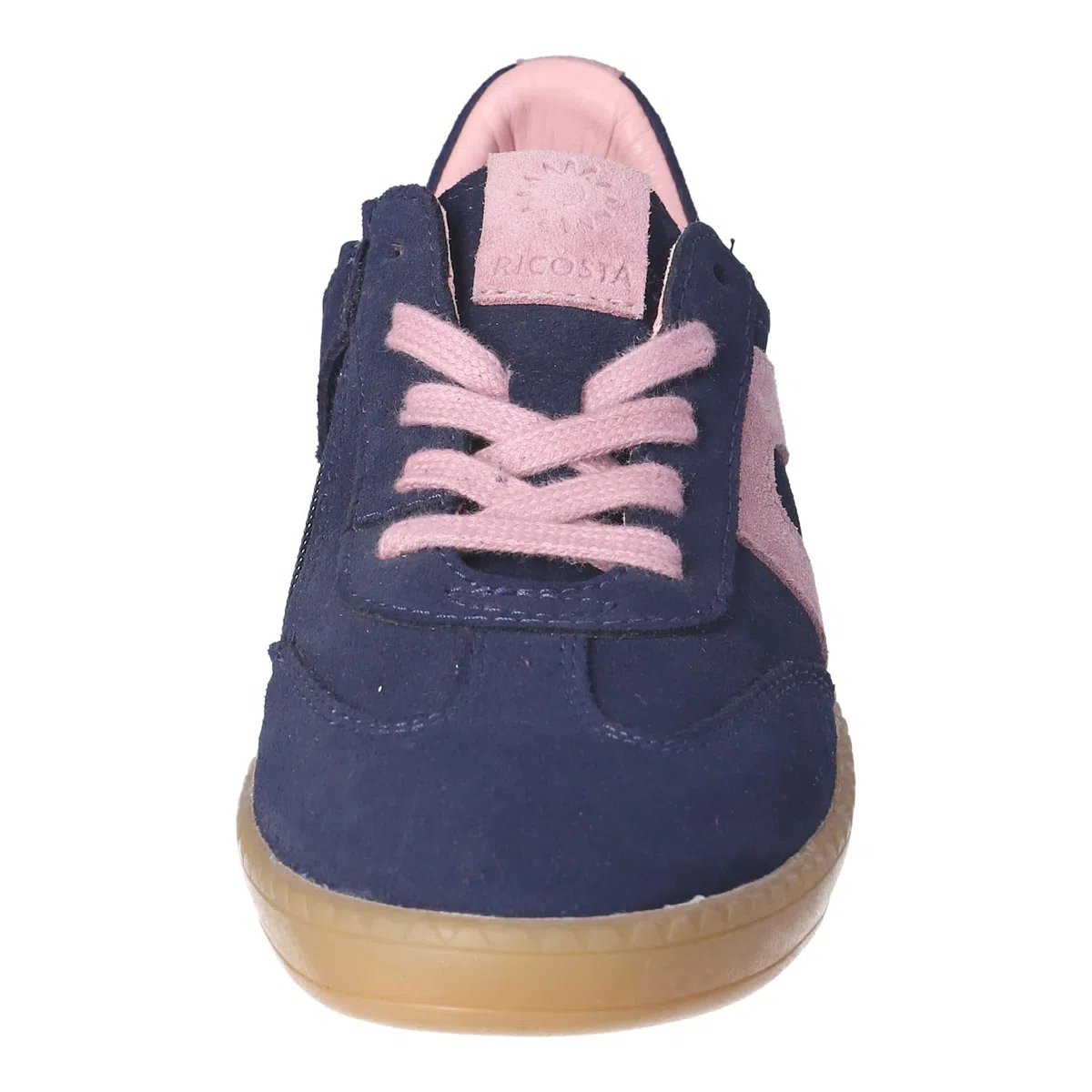 RICOSTA Mädchen Low-Top Sneaker London, Kinder Halbschuhe, lose Einlage, Turnschuhe, Laufschuhe, schnürschuhe, schnürer, Nautic/rosa (170), 36 EU