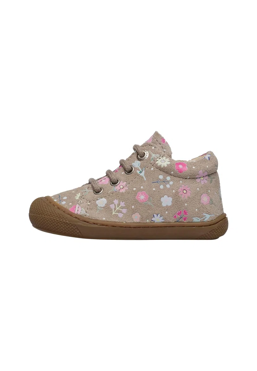 Naturino Lauflernschuhe aus Veloursleder mit Blumenprint