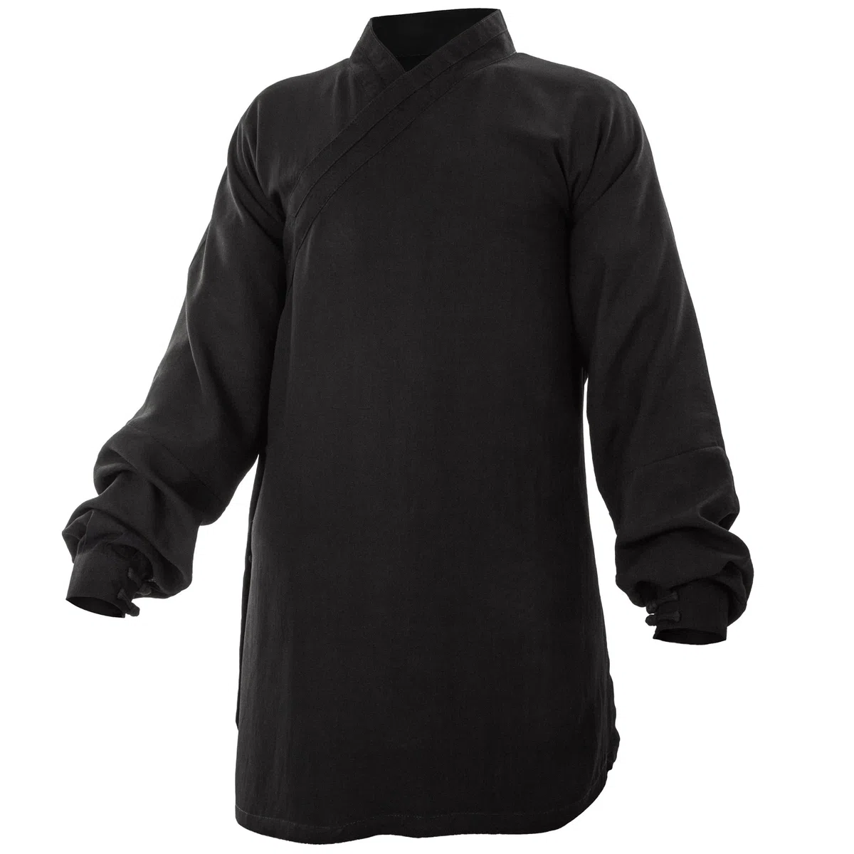 Baumwolle Kung Fu Tai Chi Shirt Diagonaler Kragen Manschetten Taiji Anzug