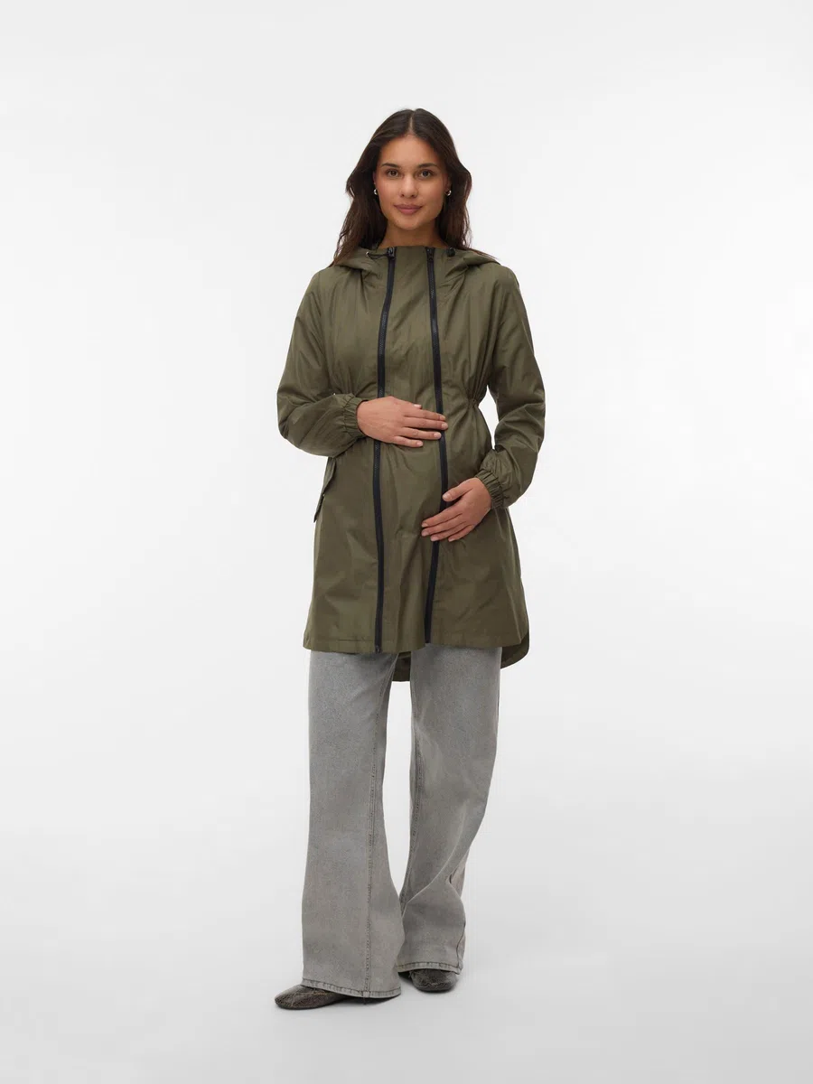 MAMALICIOUS Female Jacke Stehkragen Elastische Bündchen Mantel | Jacket