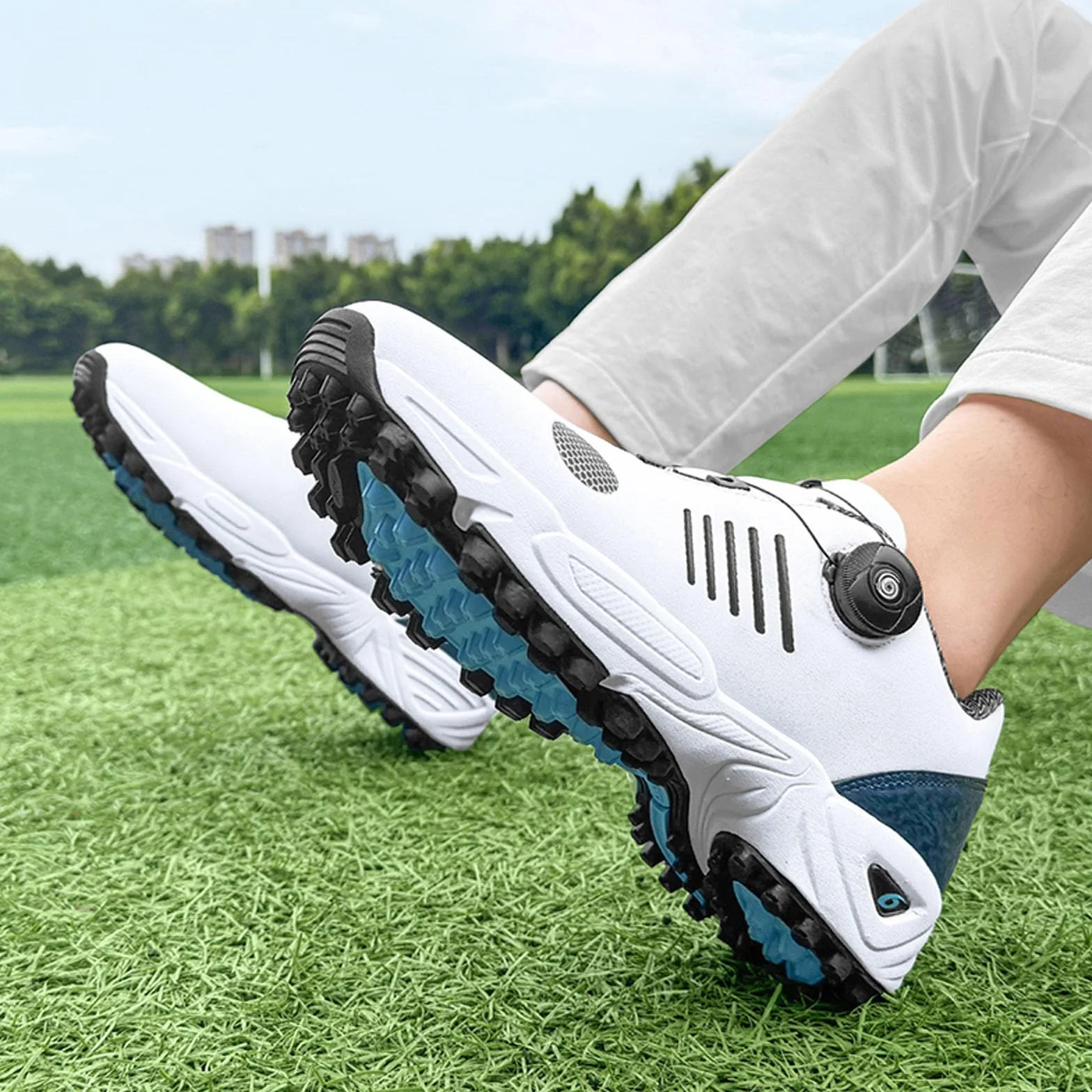BLBK Herren Golfschuhe mit Lace System