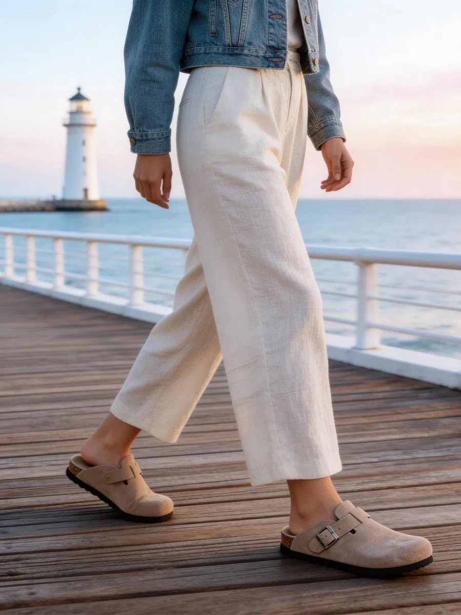 Clogs for Women, Womens Clogs- Mules House Slipers with Arch Support and Adjustable Buckle