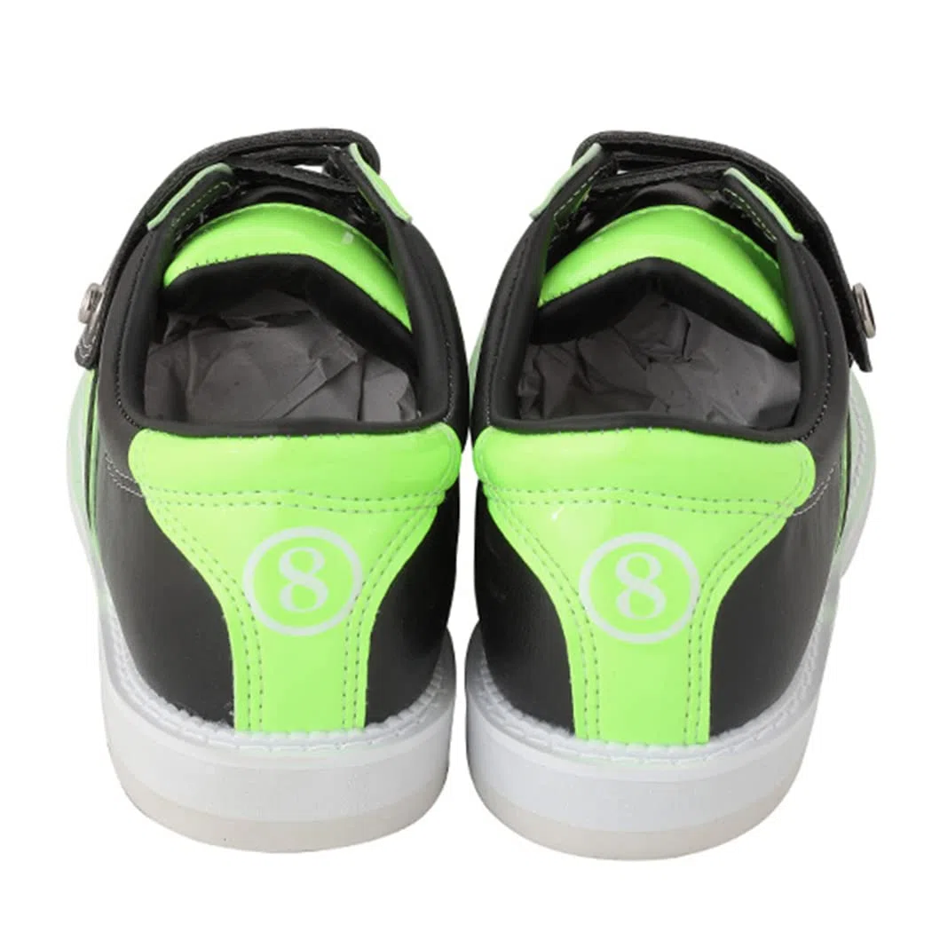 Bowlingschuhe Leichte, Atmungsaktive Bowlingschuhe Für Herren Und Damen Mit Magic-Sticker-Verschluss Verschleißfeste Dämpfung