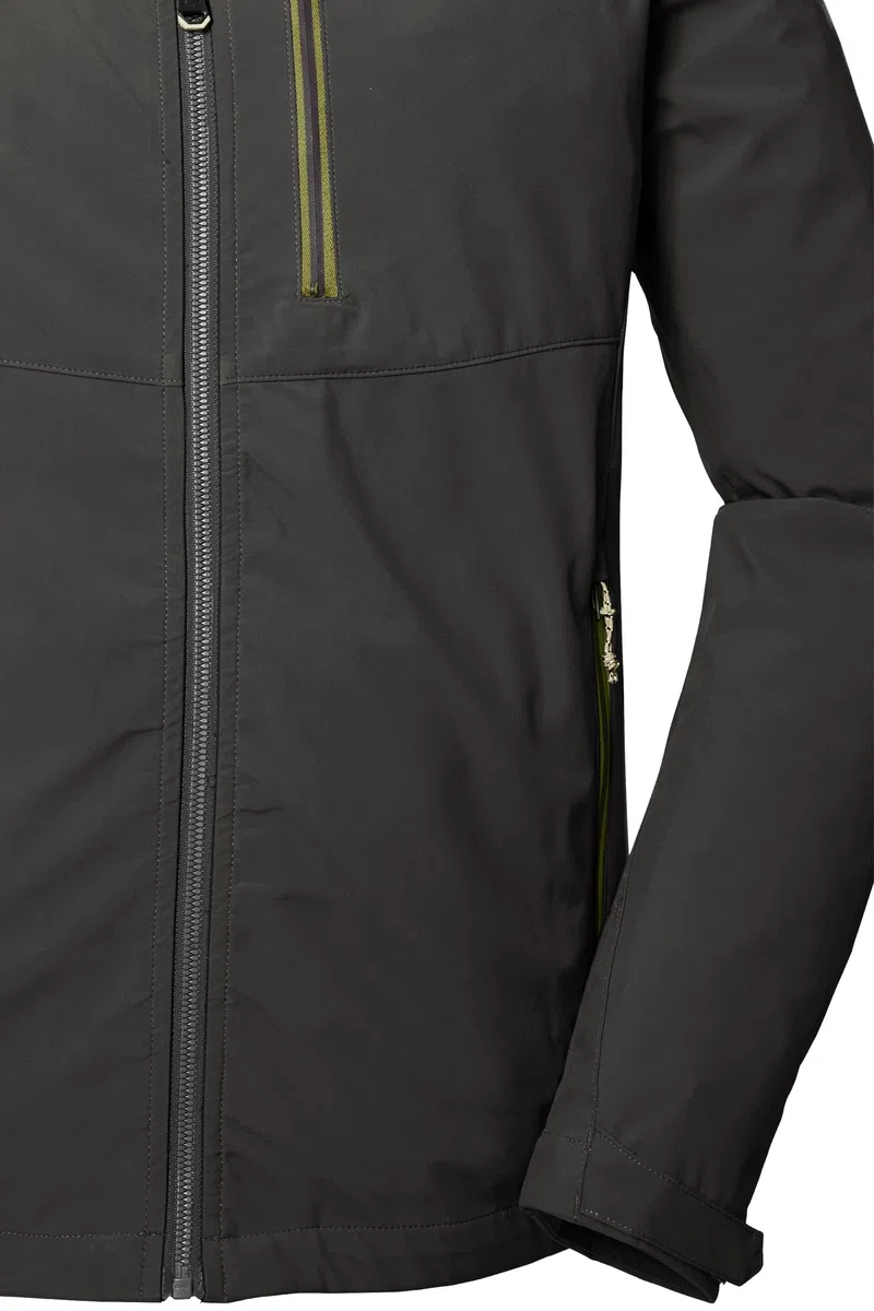 killtec Herren Softshelljacke/Outdoorjacke mit Kapuze KOS 259