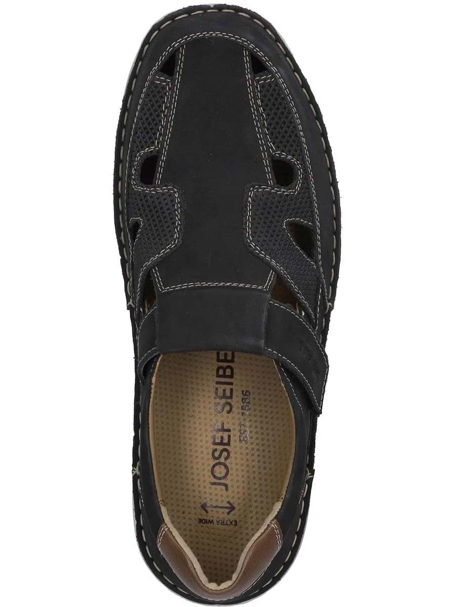 Josef Seibel Herren Kletthalbschuhe New Anvers.81,Weite K (Extra weit),Wechselfußbett