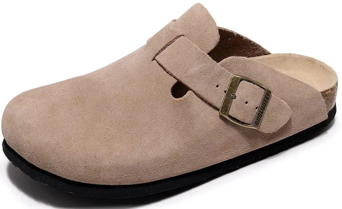 Clogs for Women, Womens Clogs- Mules House Slipers with Arch Support and Adjustable Buckle