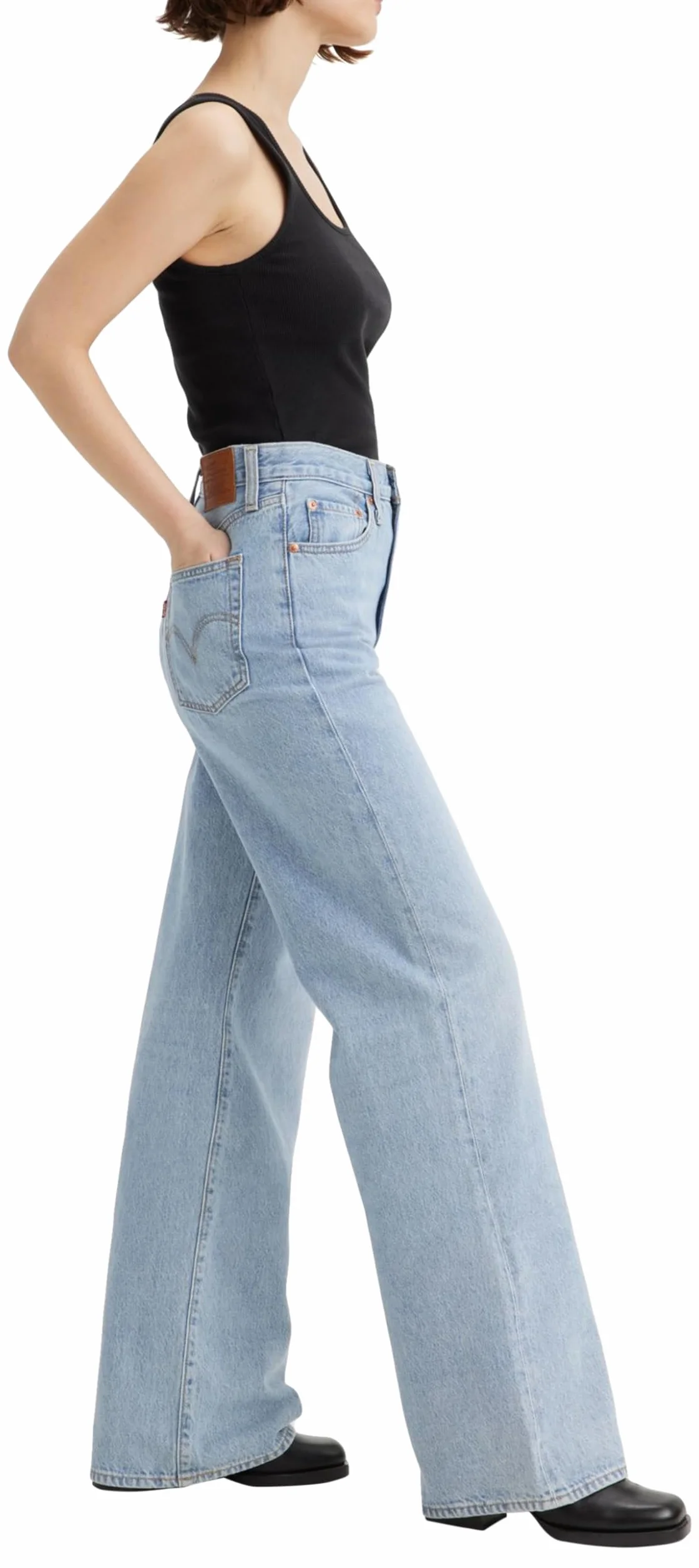 Levi's Damen Ribcage Wide Leg Jeans