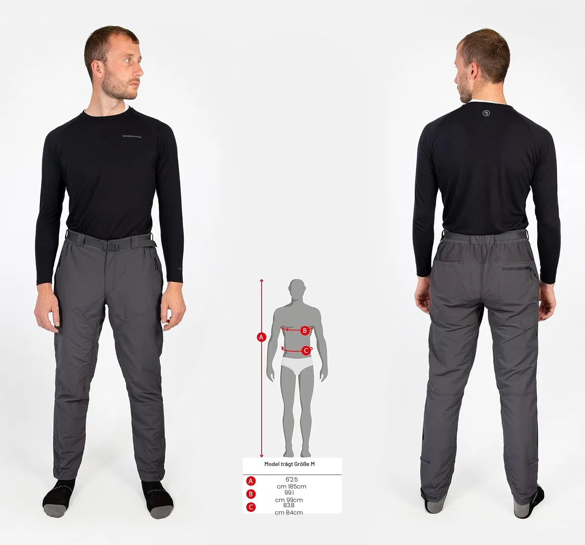Endura Herren Hummvee Cycling Trouser II | Clickfast Compatible | Mountain Bike Trousers | MTB | Trail | Commute | City Hose
