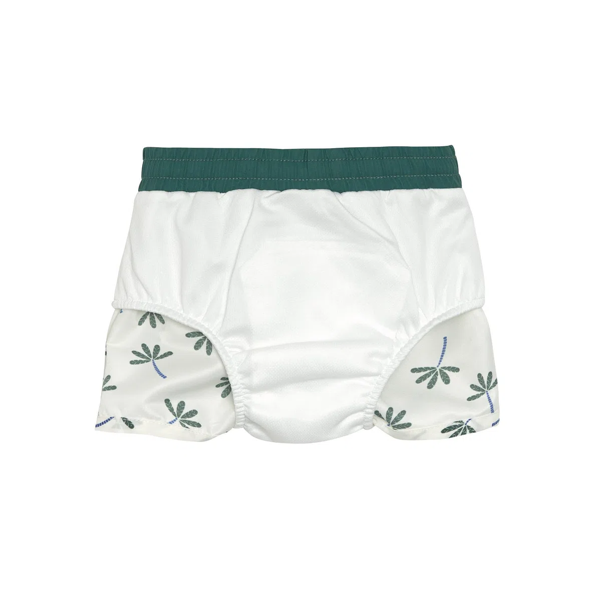 LÄSSIG Baby Kinder Badehose kurz mit UV-Schutz und integrierter Schwimmwindel/Boardie Shorts Palms Nature, 25-36 Monate, Größe: 98