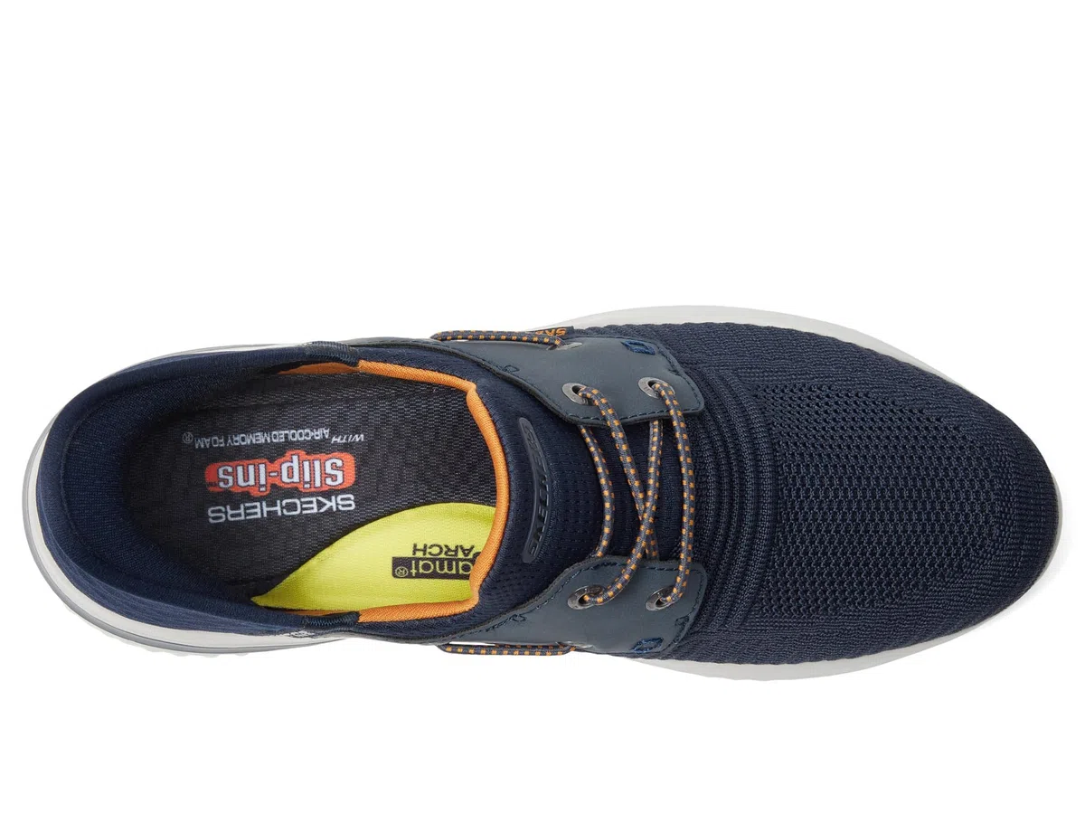 Skechers Herren Delson 3.0 Roth Slip-InTurnschuhe