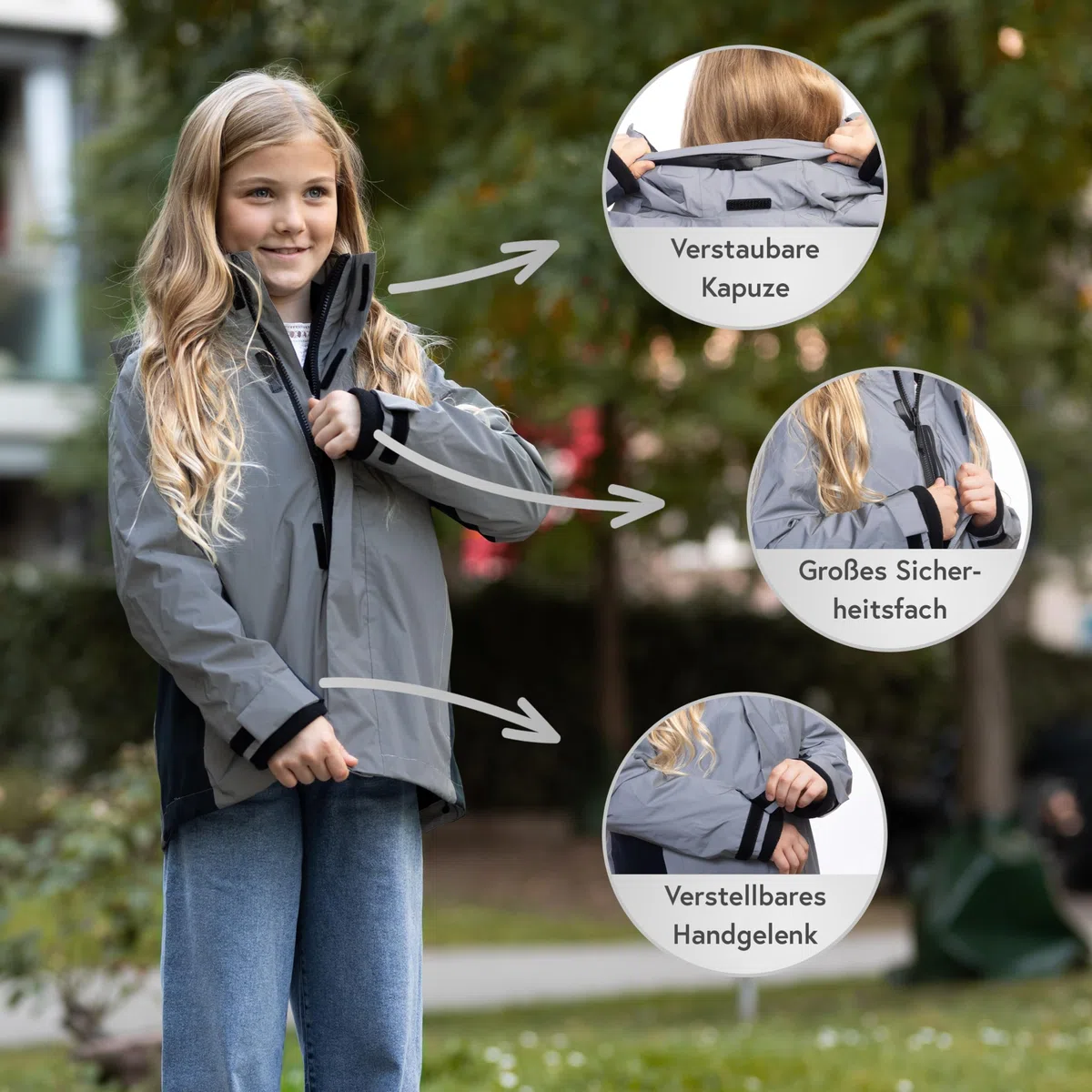 Valkental - Wasserdichte 3in1 Jacke Kinder mit Fleece Zipp-In | Jungen & Mädchen | Geeignet als Winterjacke, Regenjacke & Fahrradjacke