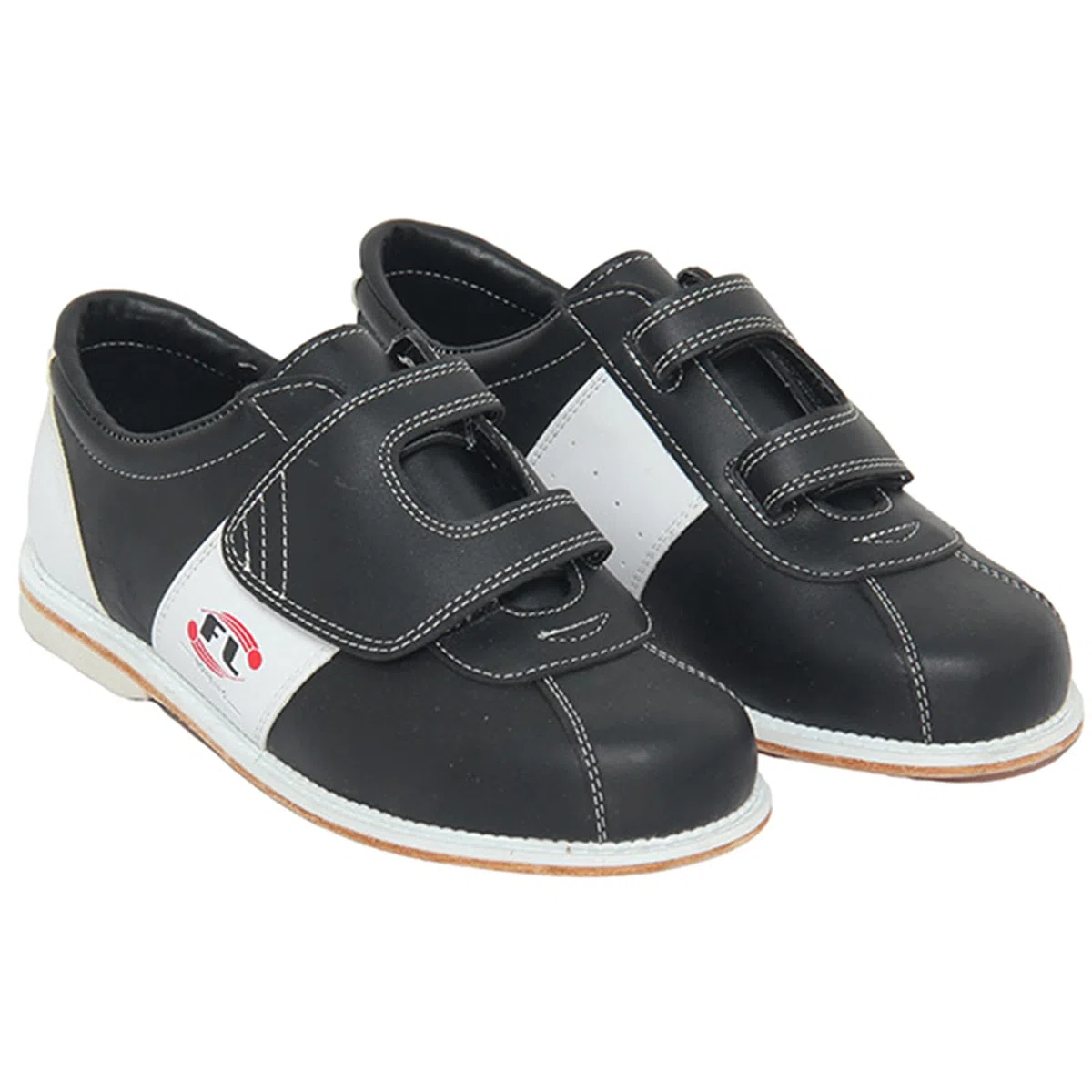 NGARY Bowlingschuhe für Herren aus Leder, bequem, rutschfest, mit Gummisohle