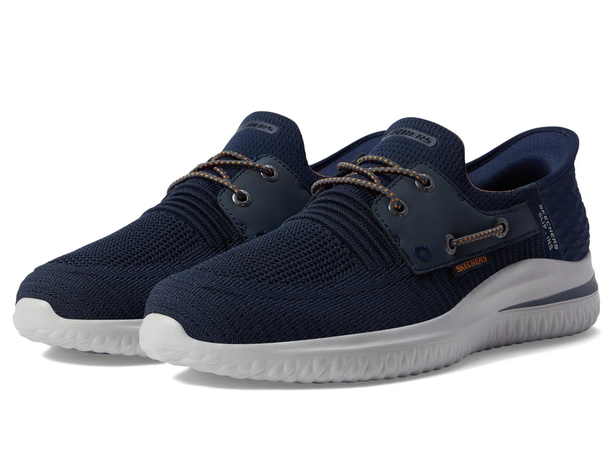 Skechers Herren Delson 3.0 Roth Slip-InTurnschuhe