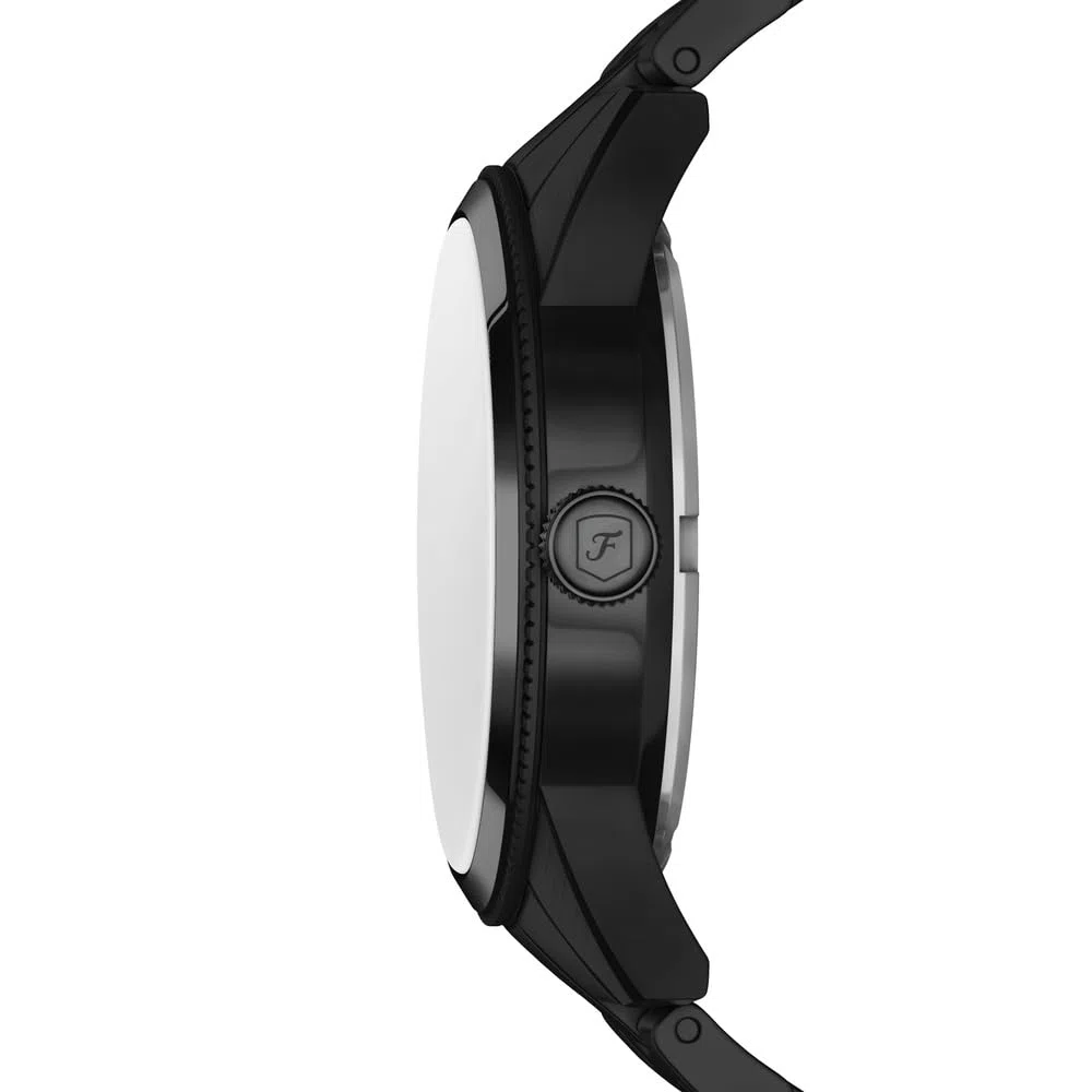 Fossil Pearson Uhr für Herren, Quarz Multifunktionswerk mit Edelstahl oder Lederarmband