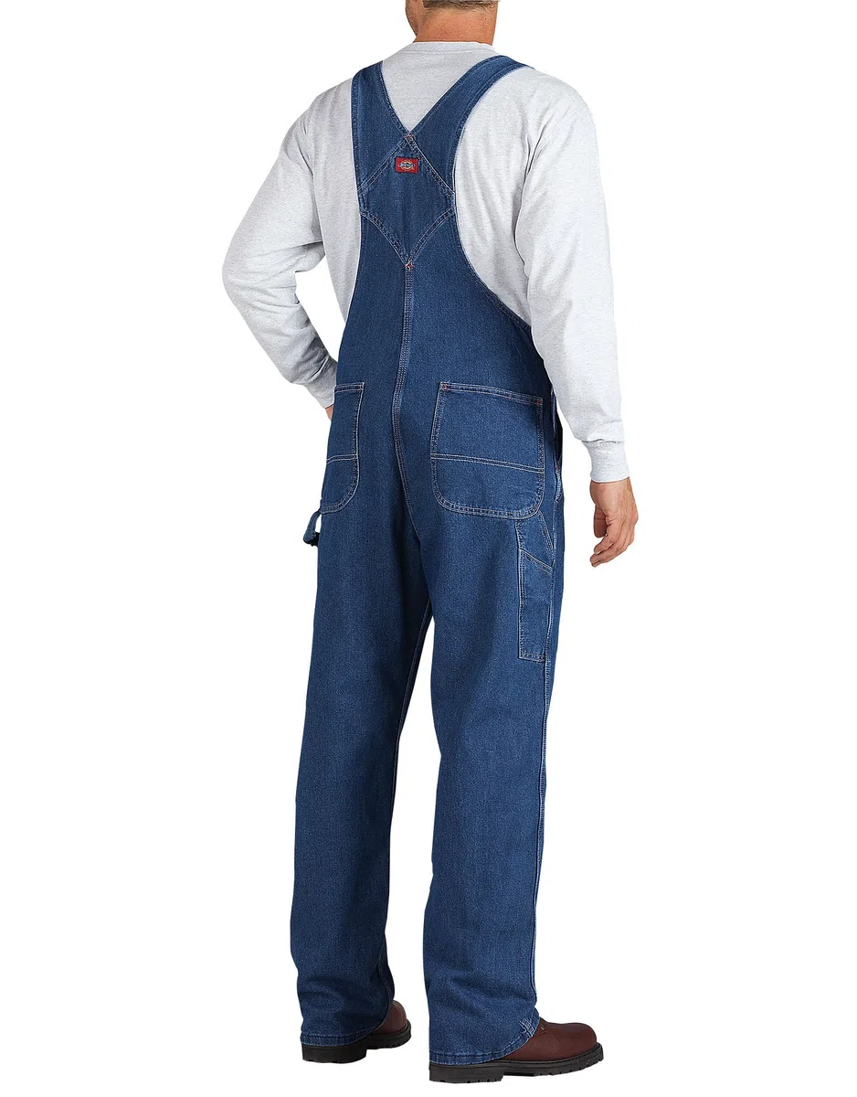 Dickies Herren Denim-Latzhosen-Overall Indigo
