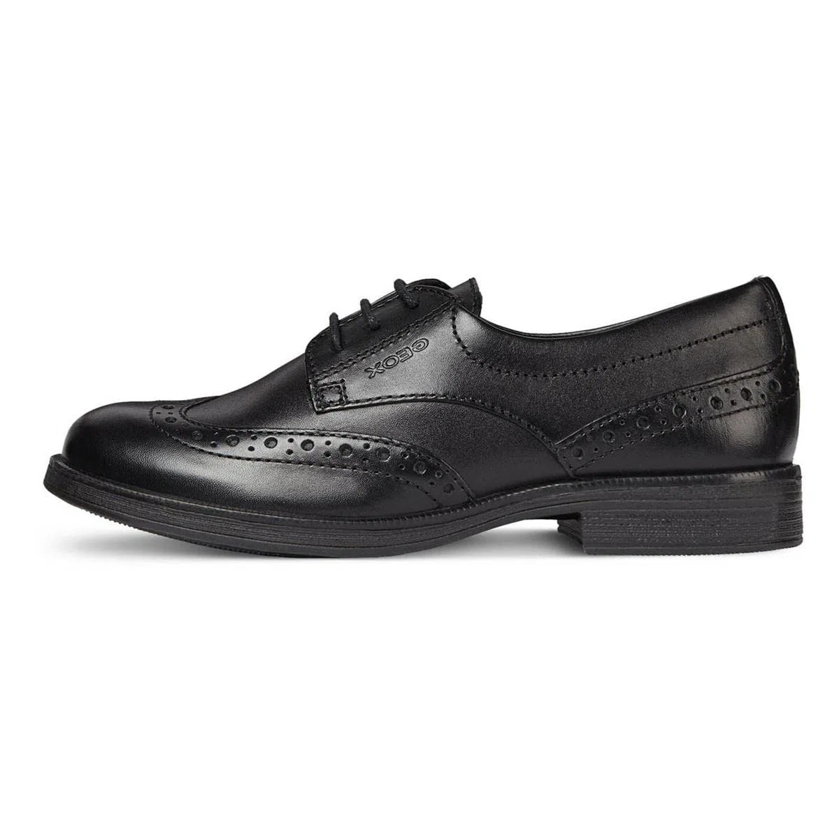 Geox Mädchen Jr Agata D Schuhe, Schwarz, 39 EU