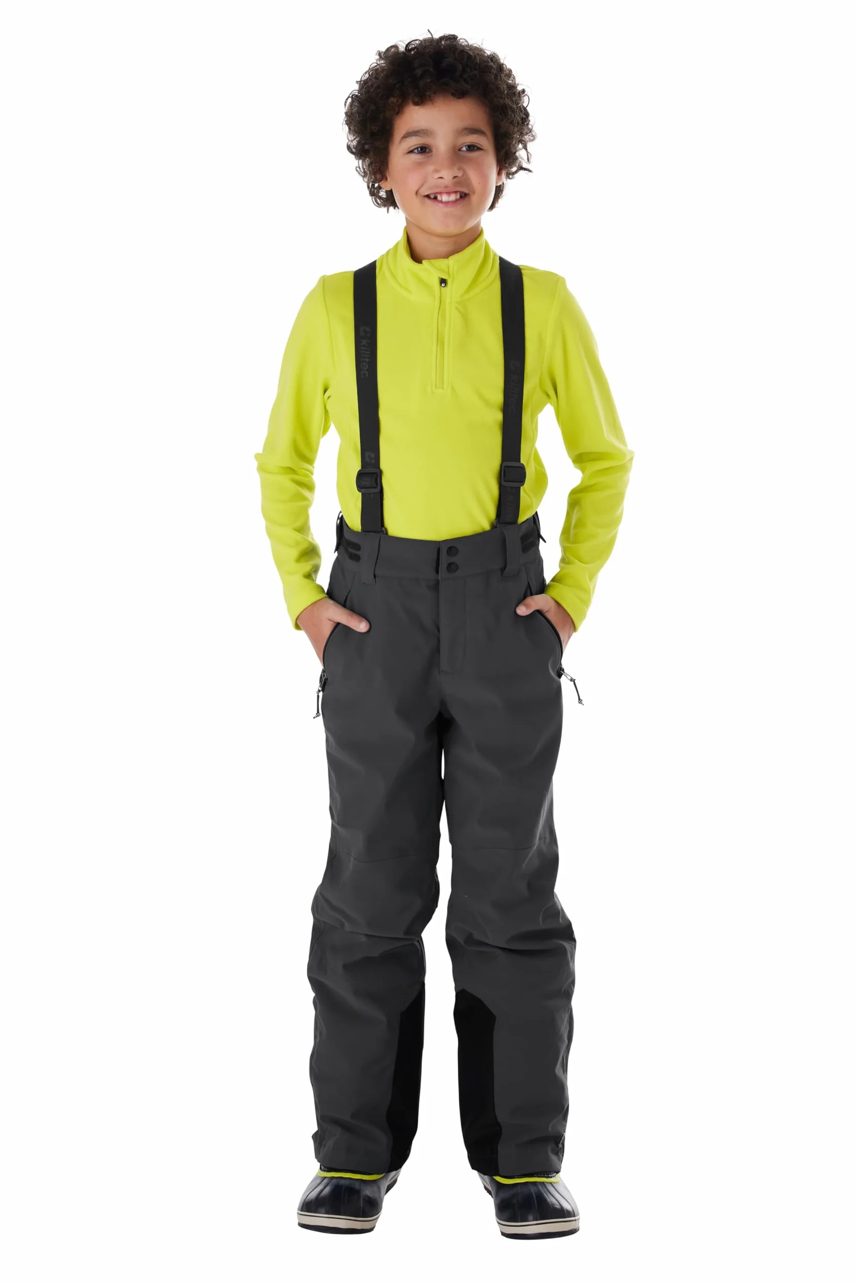 Killtec Jungen Funktionshose/Skihose mit abzippbarem Latz, Schneefang und Kantenschutz Ksw 79 Bys Ski Pnts