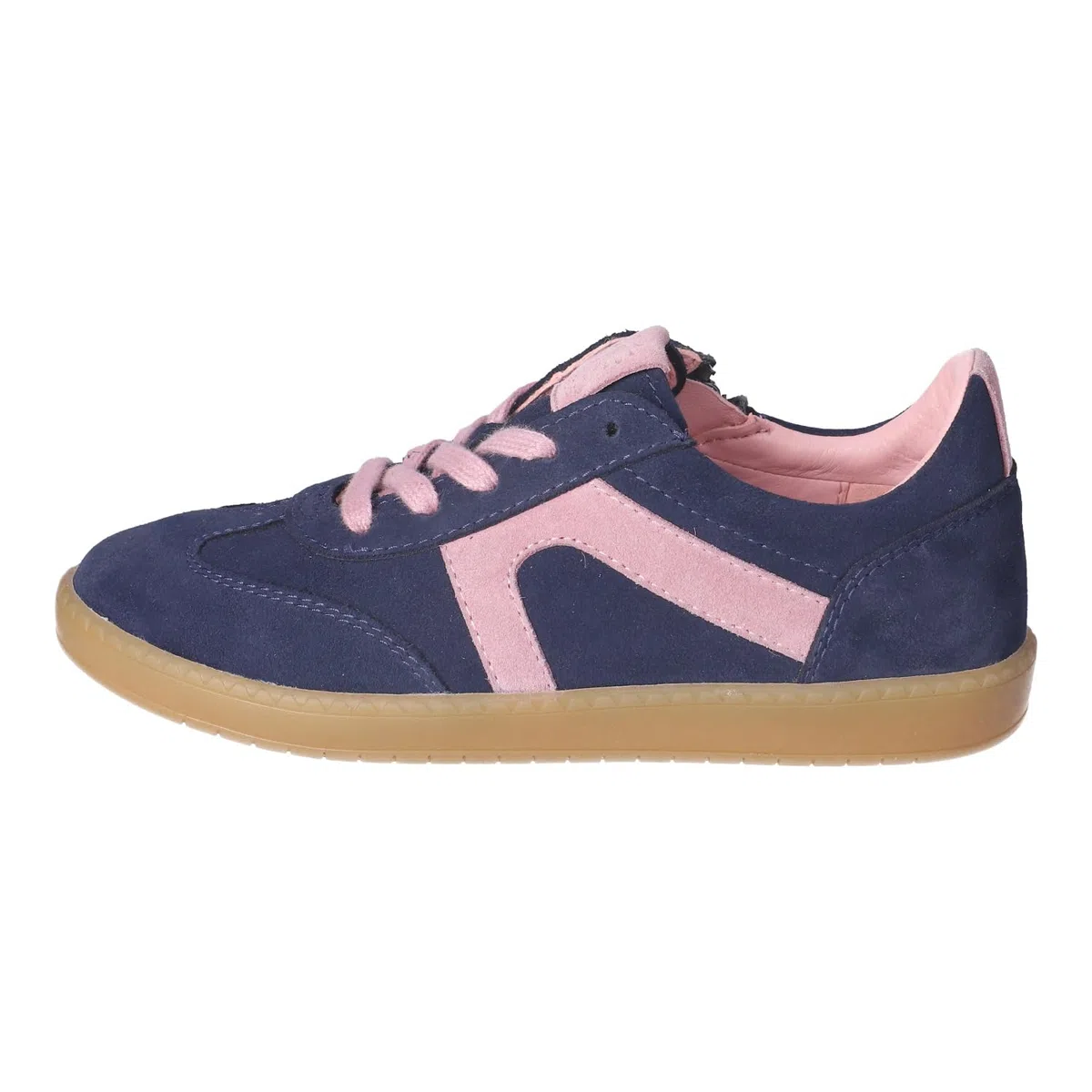 RICOSTA Mädchen Low-Top Sneaker London, Kinder Halbschuhe, lose Einlage, Turnschuhe, Laufschuhe, schnürschuhe, schnürer, Nautic/rosa (170), 36 EU