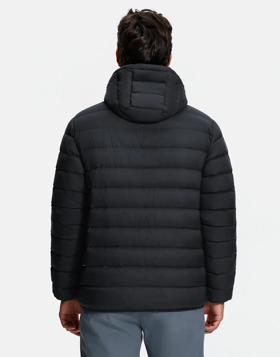 Pioneer Camp Herren Daunenjacke Winter 90% Entendaunen 650 Fill Leicht Warm Steppjacke Wasserdicht Winddicht Packbare Pufferjacke mit Kapuze Outdoorjacke