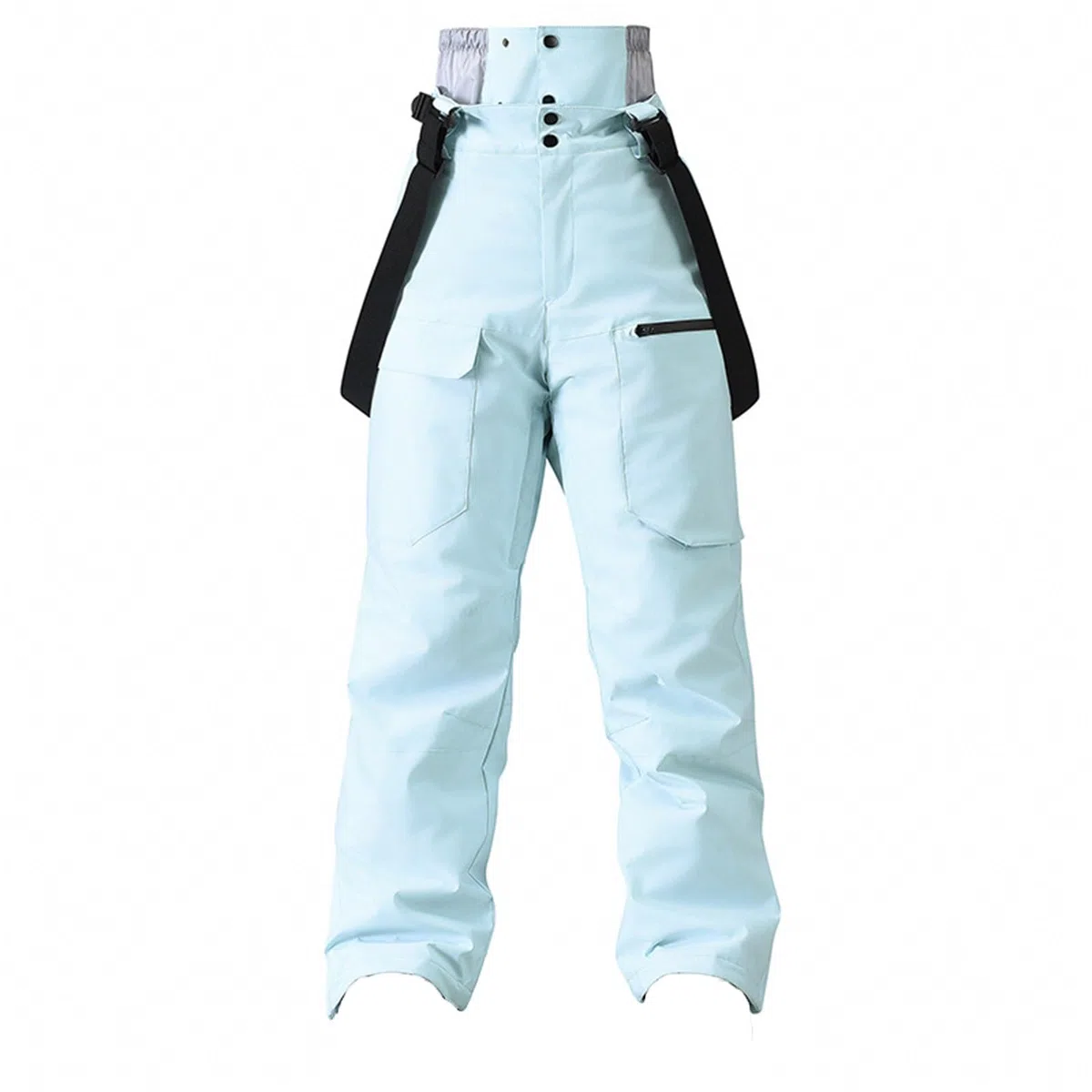 Skihose Herren Damen Baggy Hosenträger Wasserdicht Snowboardhose mit Träger Gefüttert Schneehose Winter Warm Atmungsaktiv Ski Hose Verstellbar Latzhose Thermo Skihosen Unisex Lang Softshell Wanderhose