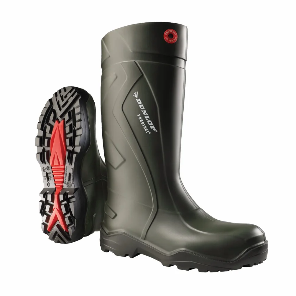DUNLOP Protective Footwear, C762933, Purofort+ Full Safety, Dunkelgrau/Rot/Schwarz